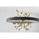 Canada LED 24 inch Sand Black Chandelier Ceiling Light